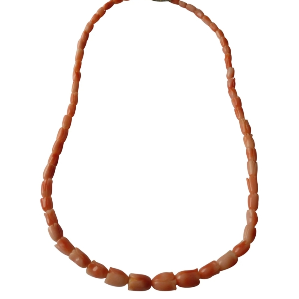 🇨🇦 Vintage 80s genuine coral chocker necklace - Picture 6 of 9